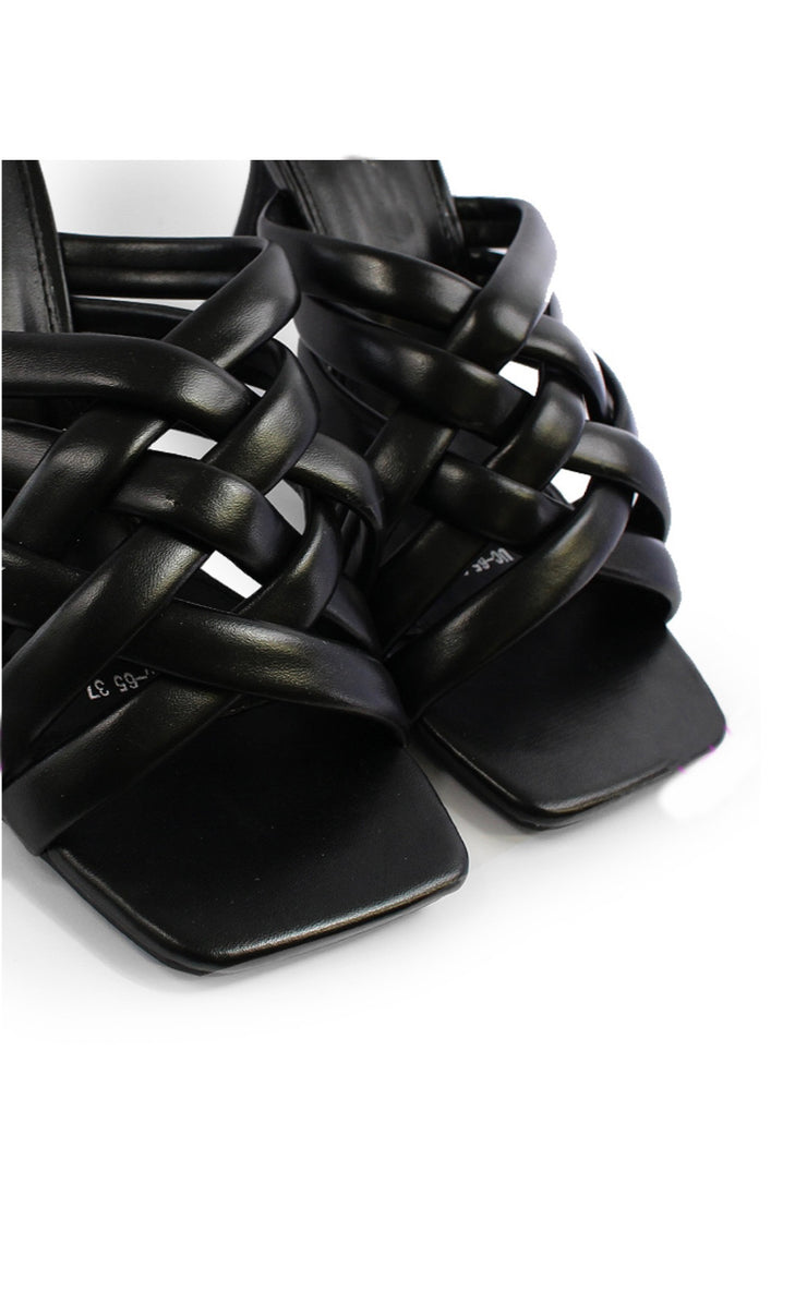 Strappy chunky heeled mules - Sandal Heels