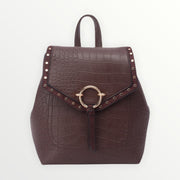 Luna leather backpack - Brown