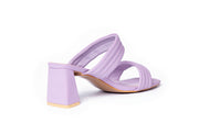 BAMBI  strap chunky heels - Sandal Heels - Purple