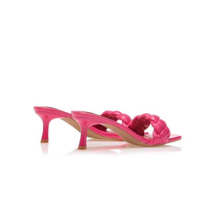 Braided - Sandal Heels - Pink