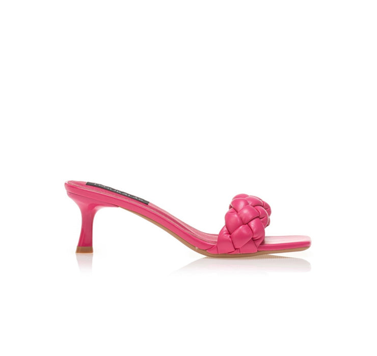 Braided - Sandal Heels - Pink