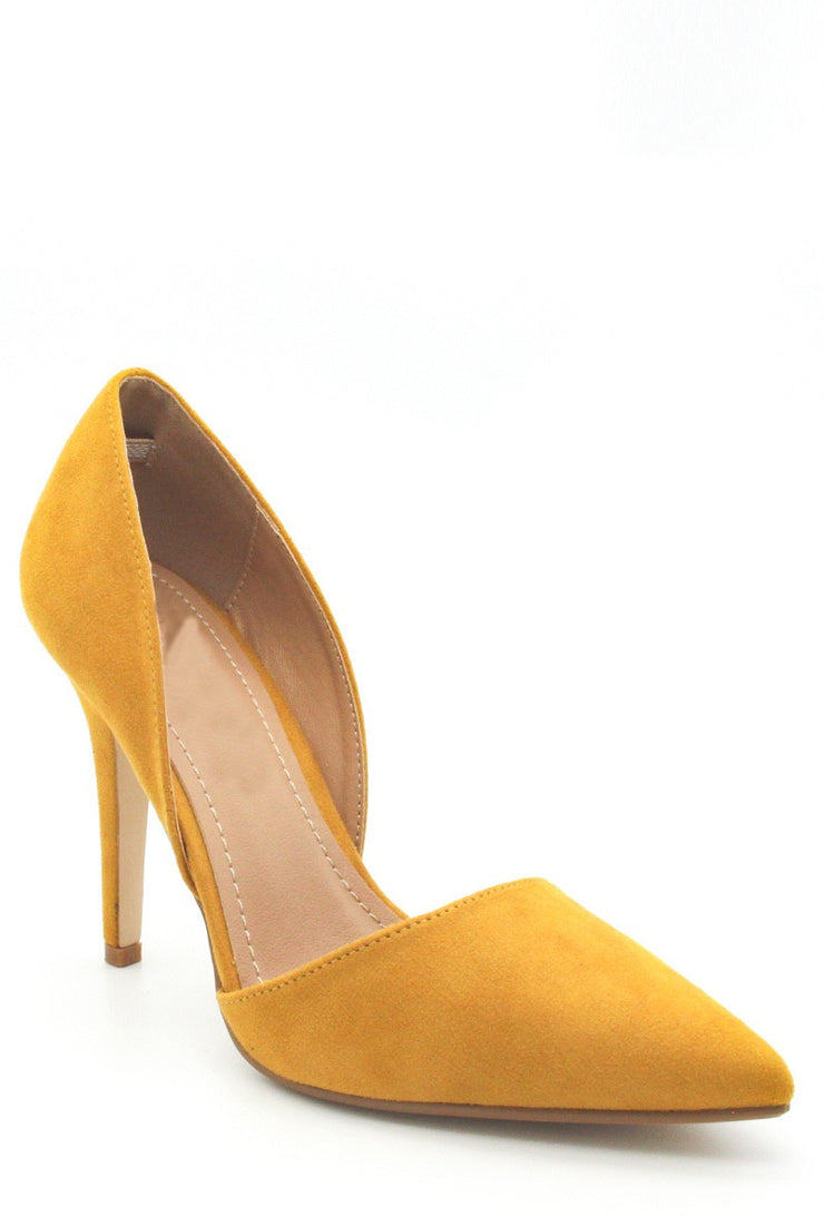 Mustard yellow 2024 chunky heels