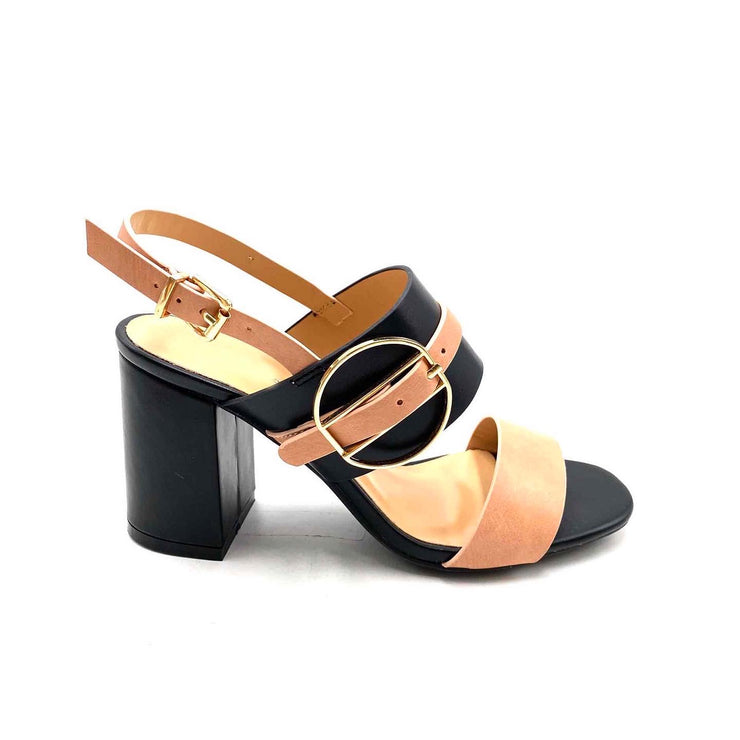 Leather Women Sandals - Black