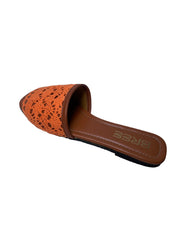 Woven flat slippers - Orange