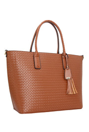 large shoulder tote bag - Camel