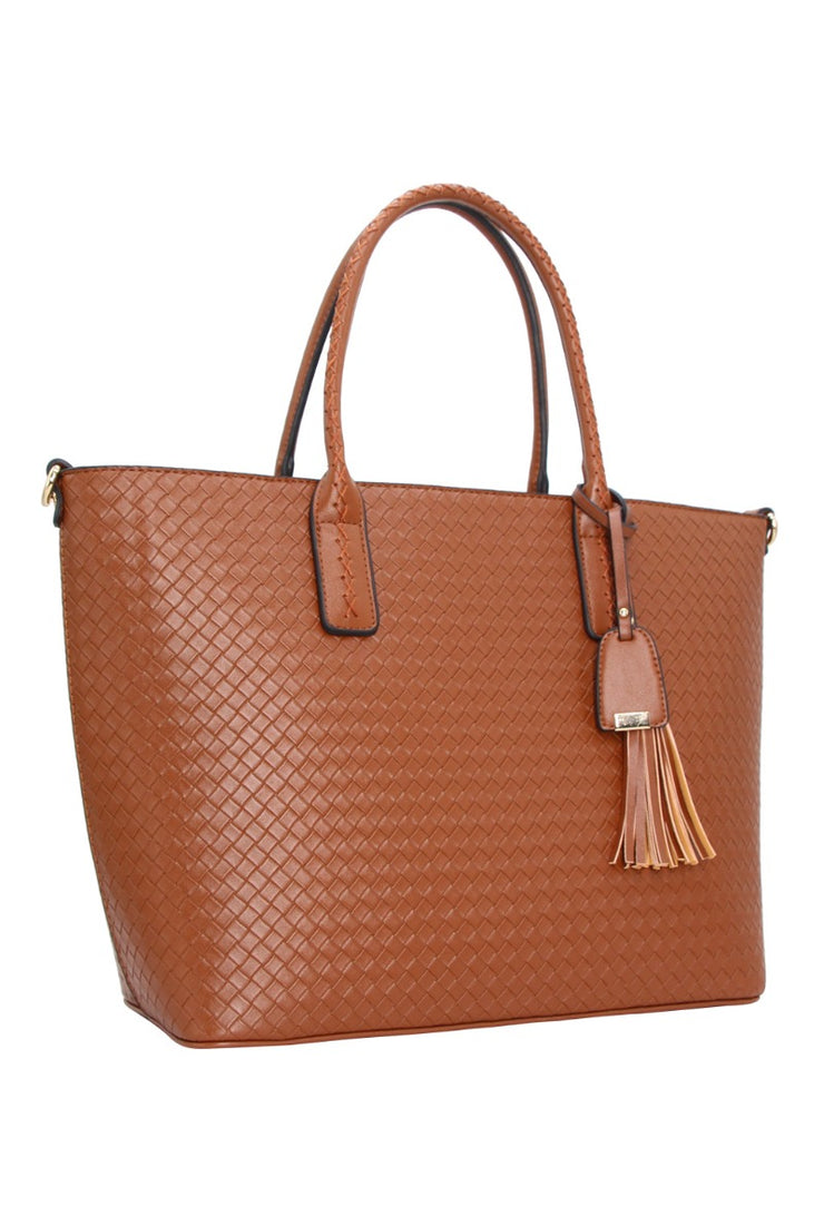 large shoulder tote bag - Camel