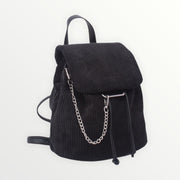 vintage corduroy backpack - Black