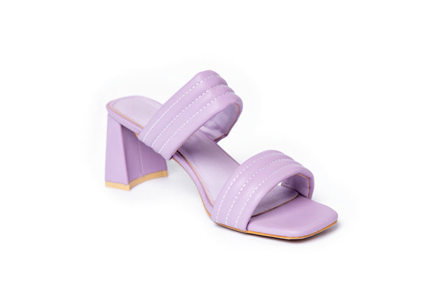 BAMBI  strap chunky heels - Sandal Heels - Purple